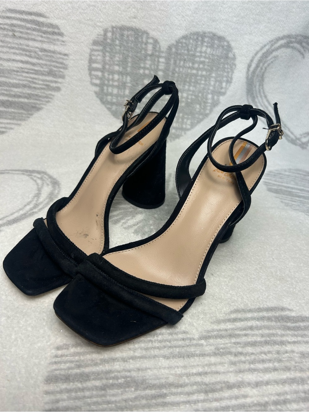 Sam Edelman Women's Kia Block Heel Sandals Black Sz 7